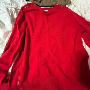 J Crew Red Sweater